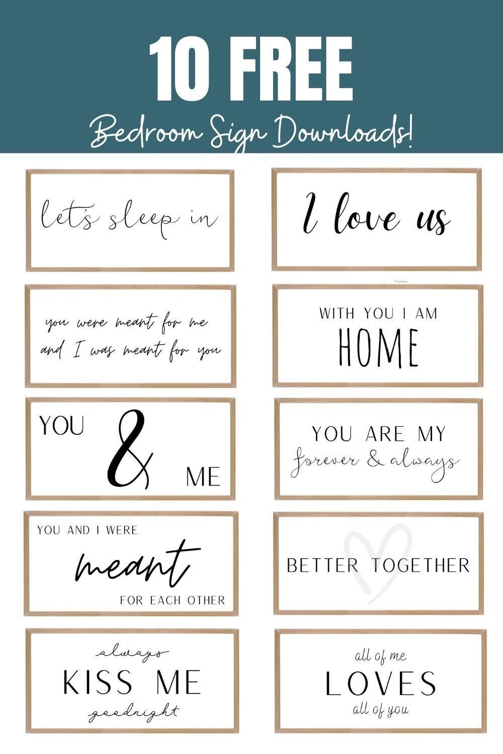 10 Free Bedroom Sign Downloads | For A Smallwoods 44X22 Frame throughout Free Printable Bedroom Door Signs