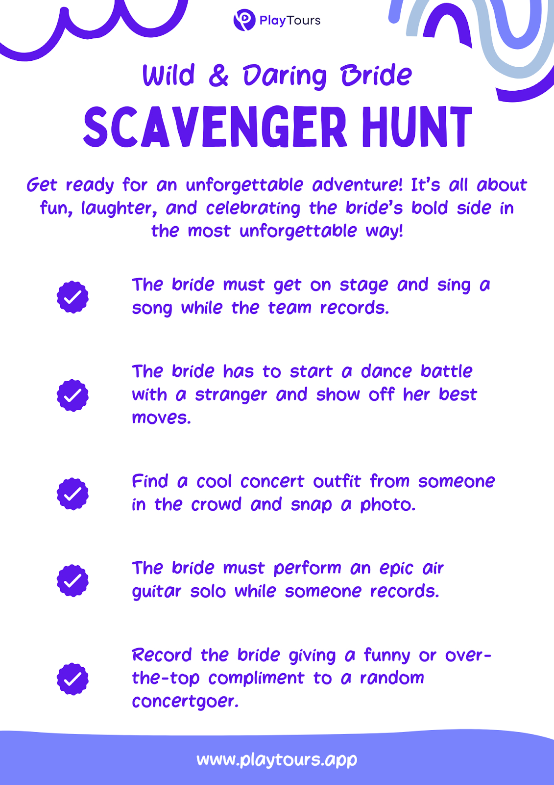 10 Fun Bachelorette Scavenger Hunt Ideas &amp;amp; Templates (Free regarding FREE Printable Bachelorette Scavenger Hunt