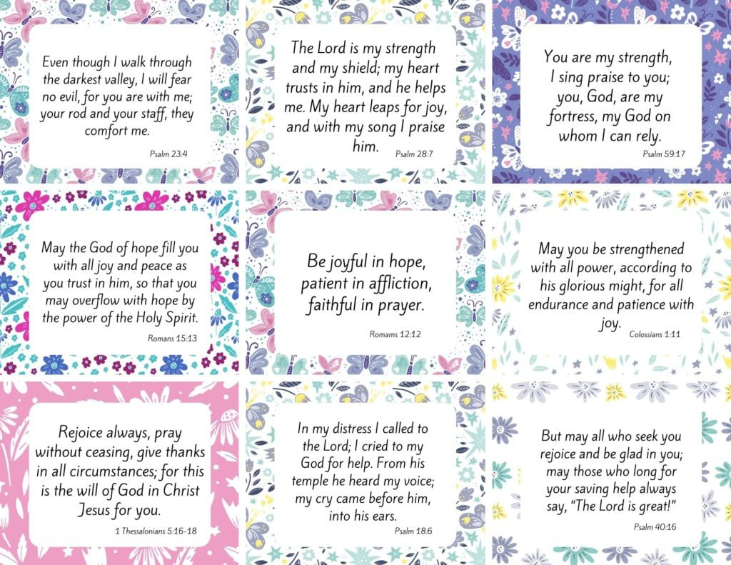 100 Amazing (And Free) Printable Scripture Cards - for Free Printable Bible Verse Templates