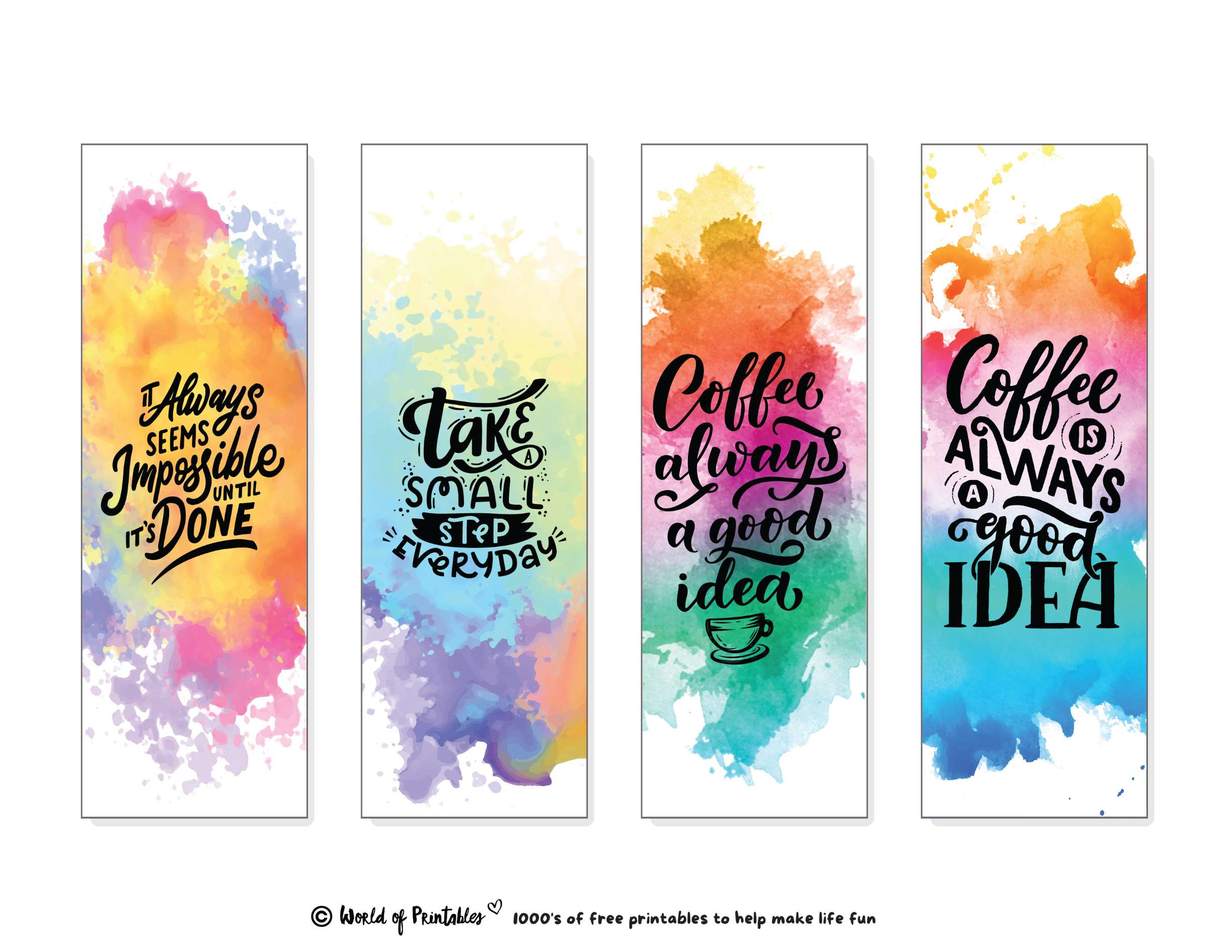 100 Best Bookmark Quotes - World Of Printables for FREE Printable Bookmarks with Inspirational Quotes