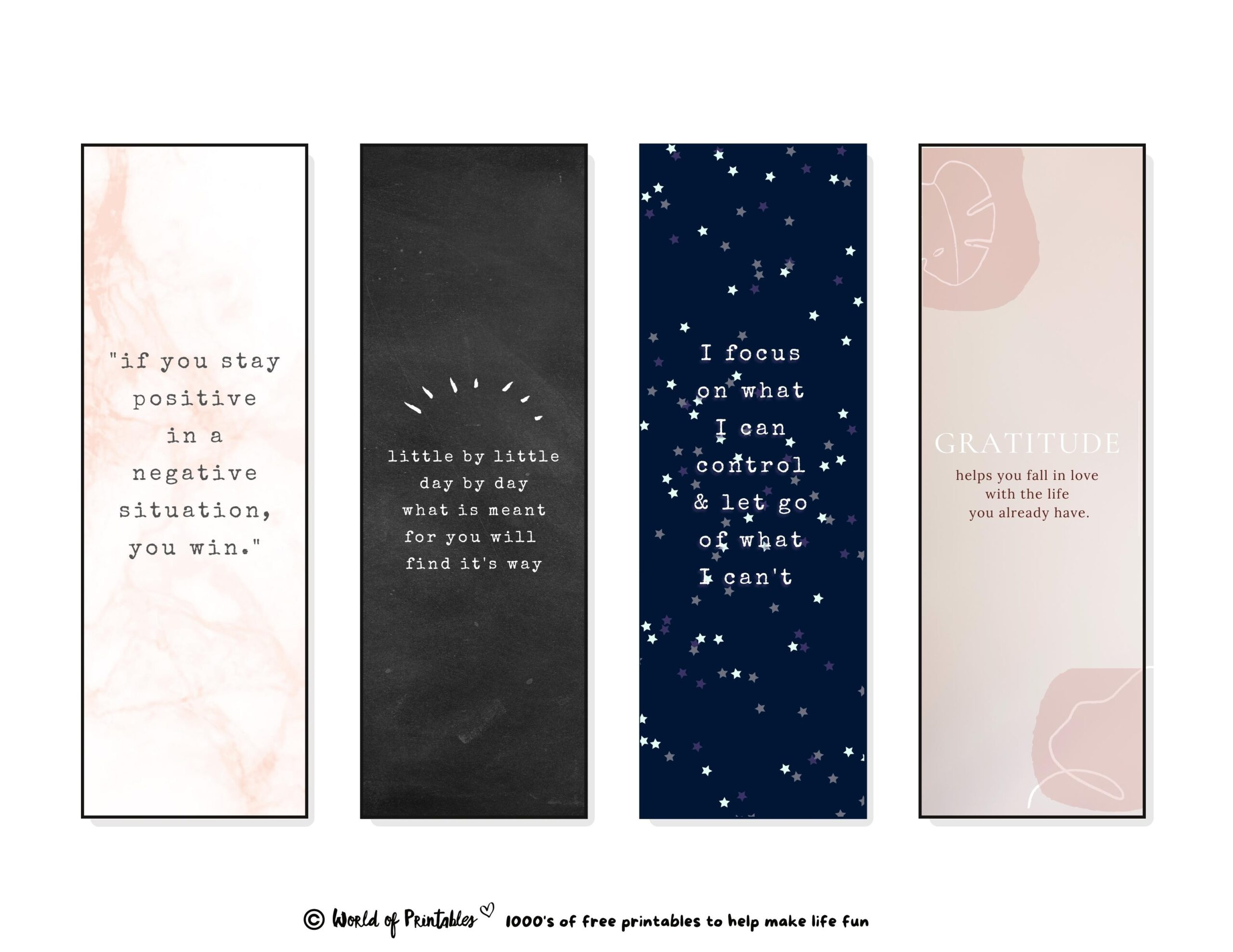 100 Best Bookmark Quotes - World Of Printables inside FREE Printable Bookmarks with Inspirational Quotes
