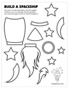 101 Free Printable &quot;Build Your Own&quot; Crafts - Pjs And Paint for FREE Printable Art Worksheets For Kindergarten