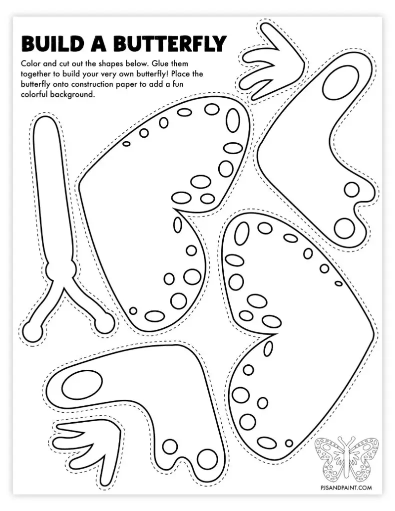 101 Free Printable &amp;quot;Build Your Own&amp;quot; Crafts - Pjs And Paint for FREE Printable Arts and Crafts Activities