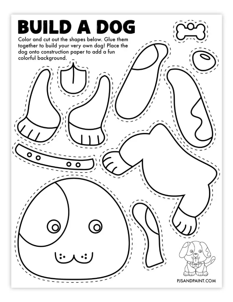 101 Free Printable &amp;quot;Build Your Own&amp;quot; Crafts - Pjs And Paint with Free Printable Arts And Crafts Activities