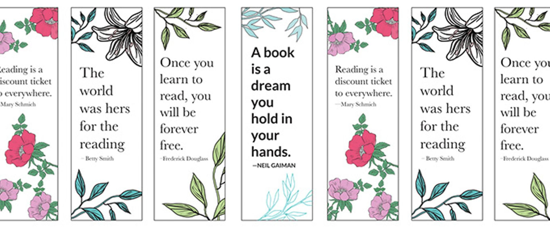 14 Free Printable Bookmarks To Brighten Up Your Books with Free Printable Bookmarks For Books