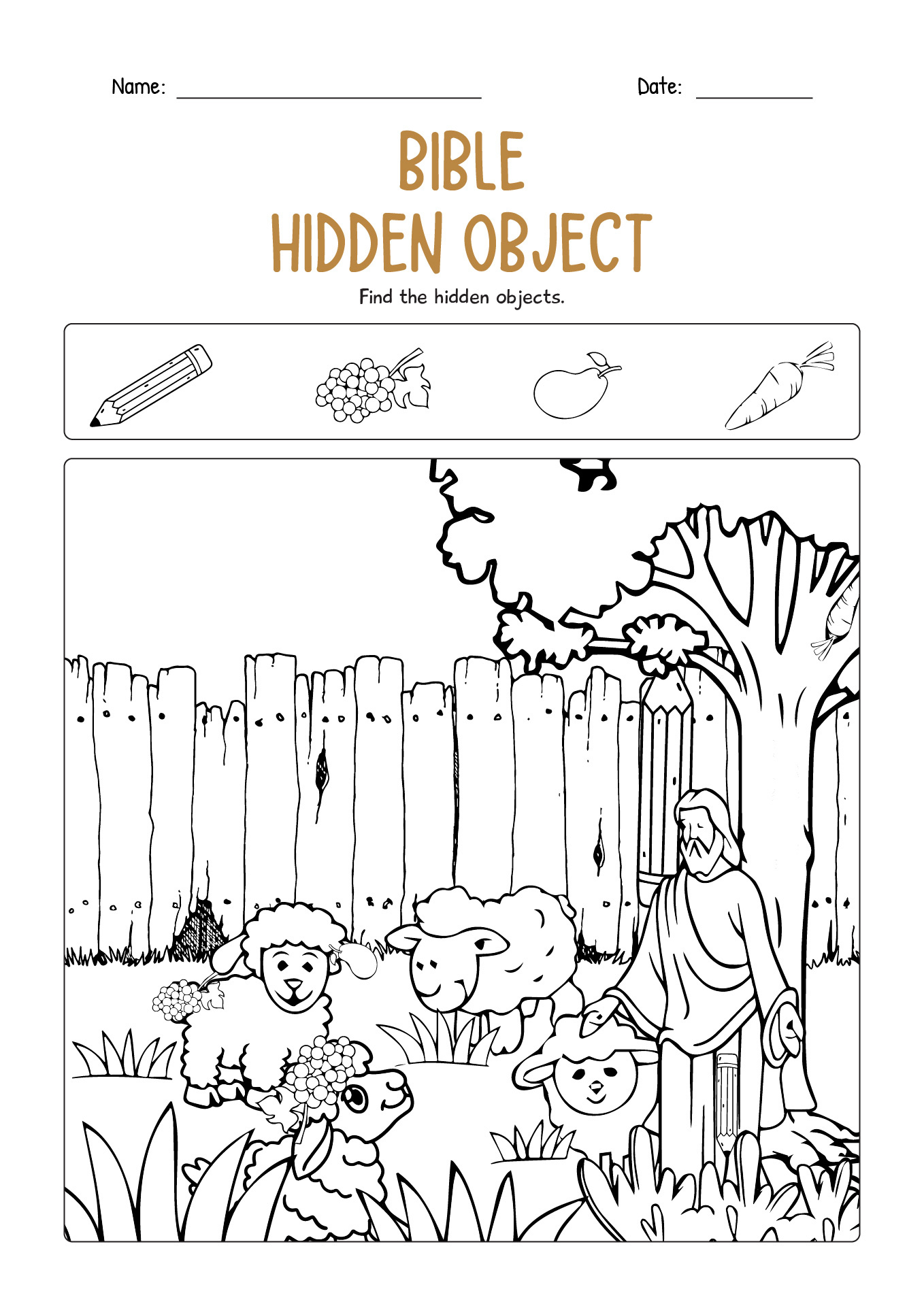 16 Bible Hidden Pictures Worksheets - Free Pdf At Worksheeto in Free Printable Bible Story Hidden Pictures Printable
