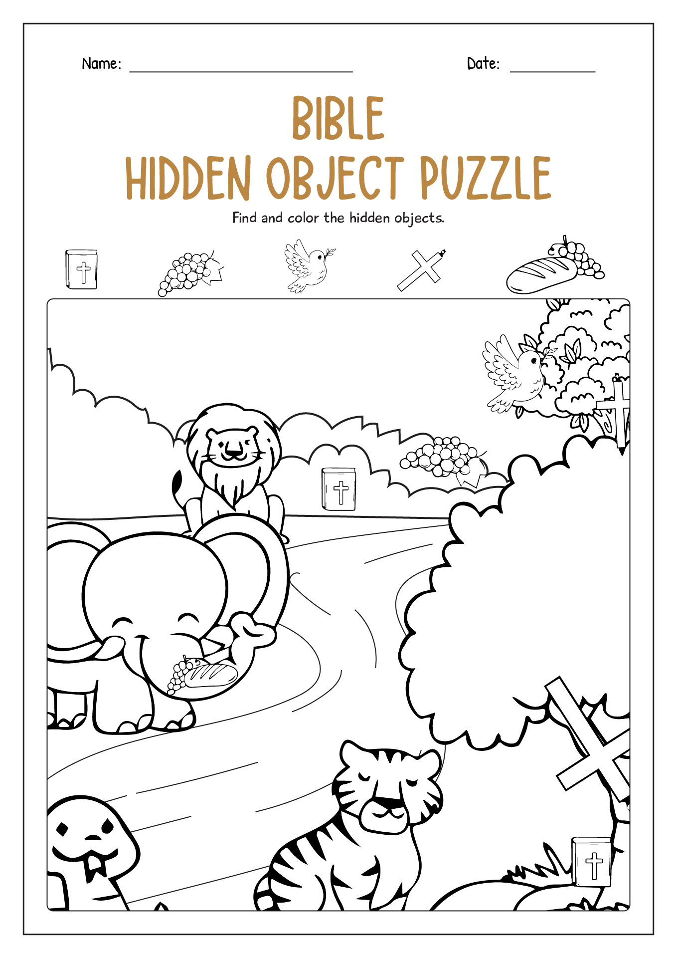 16 Bible Hidden Pictures Worksheets - Free Pdf At Worksheeto intended for Free Printable Bible Hidden Pictures