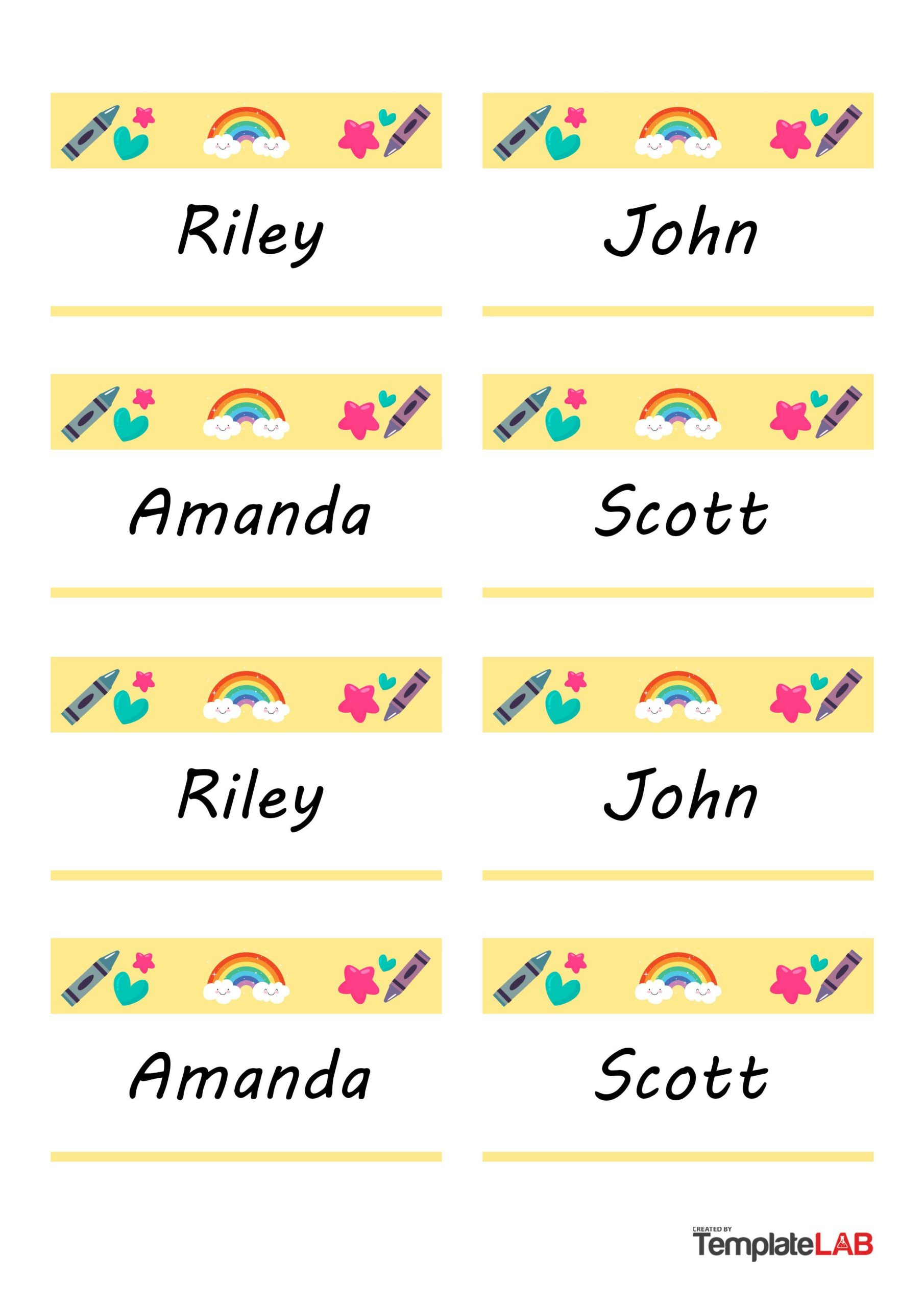 19 Editable Name Tag &amp;amp; Name Badge Templates [Free] regarding FREE Printable Blank Name Tags