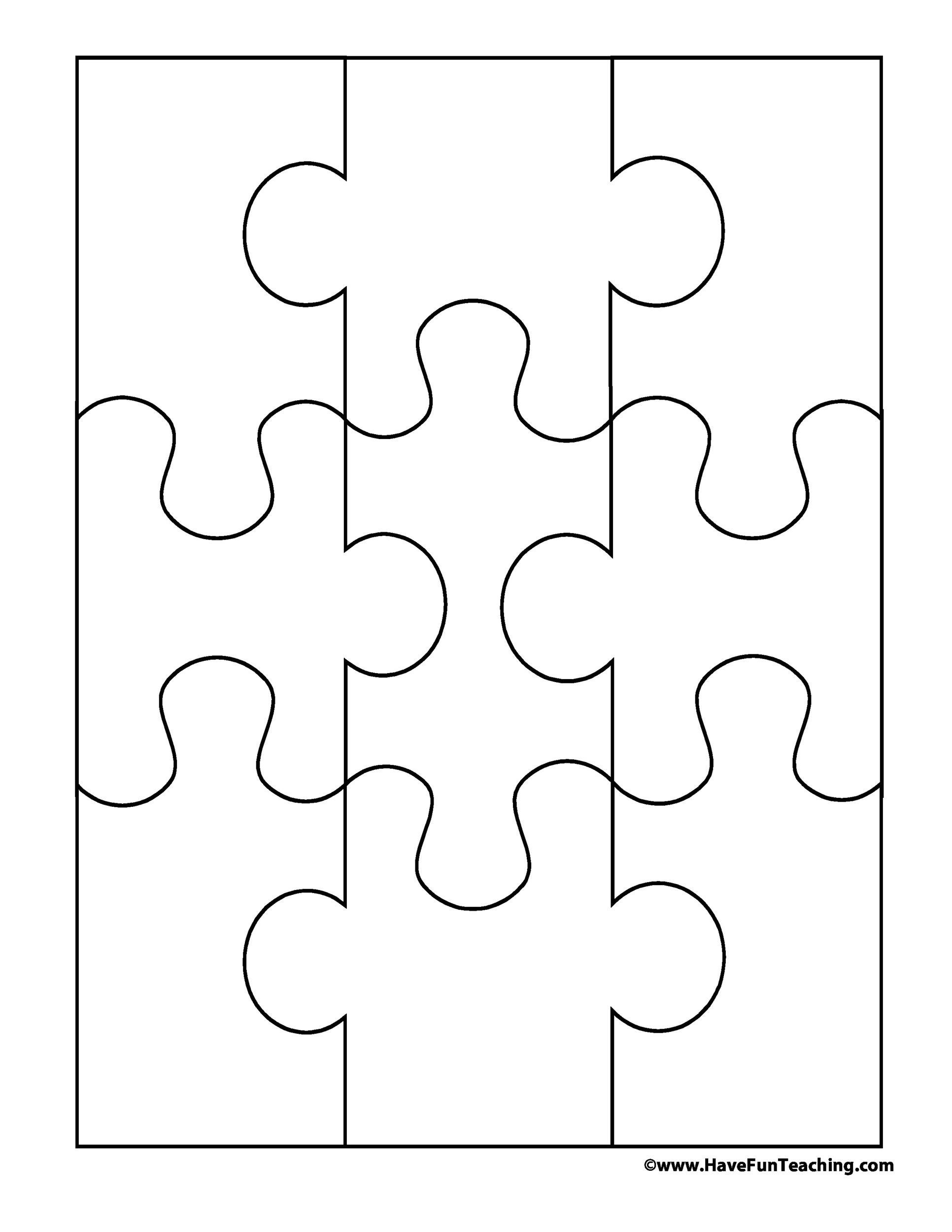19 Printable Puzzle Piece Templates ᐅ Templatelab within FREE Printable Blank Puzzle Template