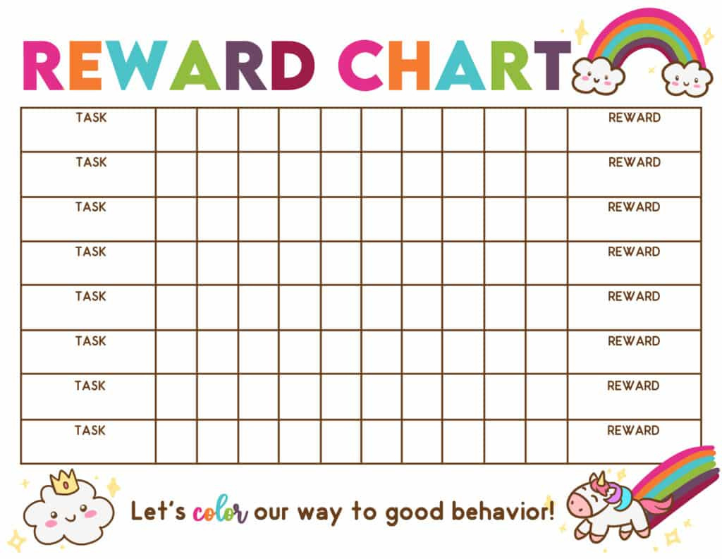 2 Free Reward Chart For Kids Printables intended for Free Printable Behavior Chart For Kindergarten