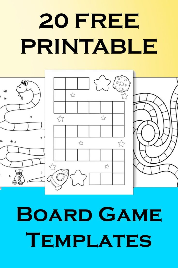 20 Free Printable Board Game Templates with regard to FREE Printable Blank Game Board