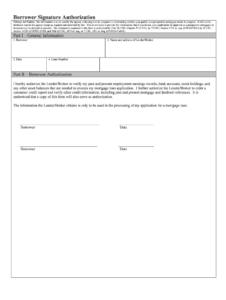2003-2025 Form Borrower Signature Authorization Fill Online intended for FREE Printable Borrower Authorization Form