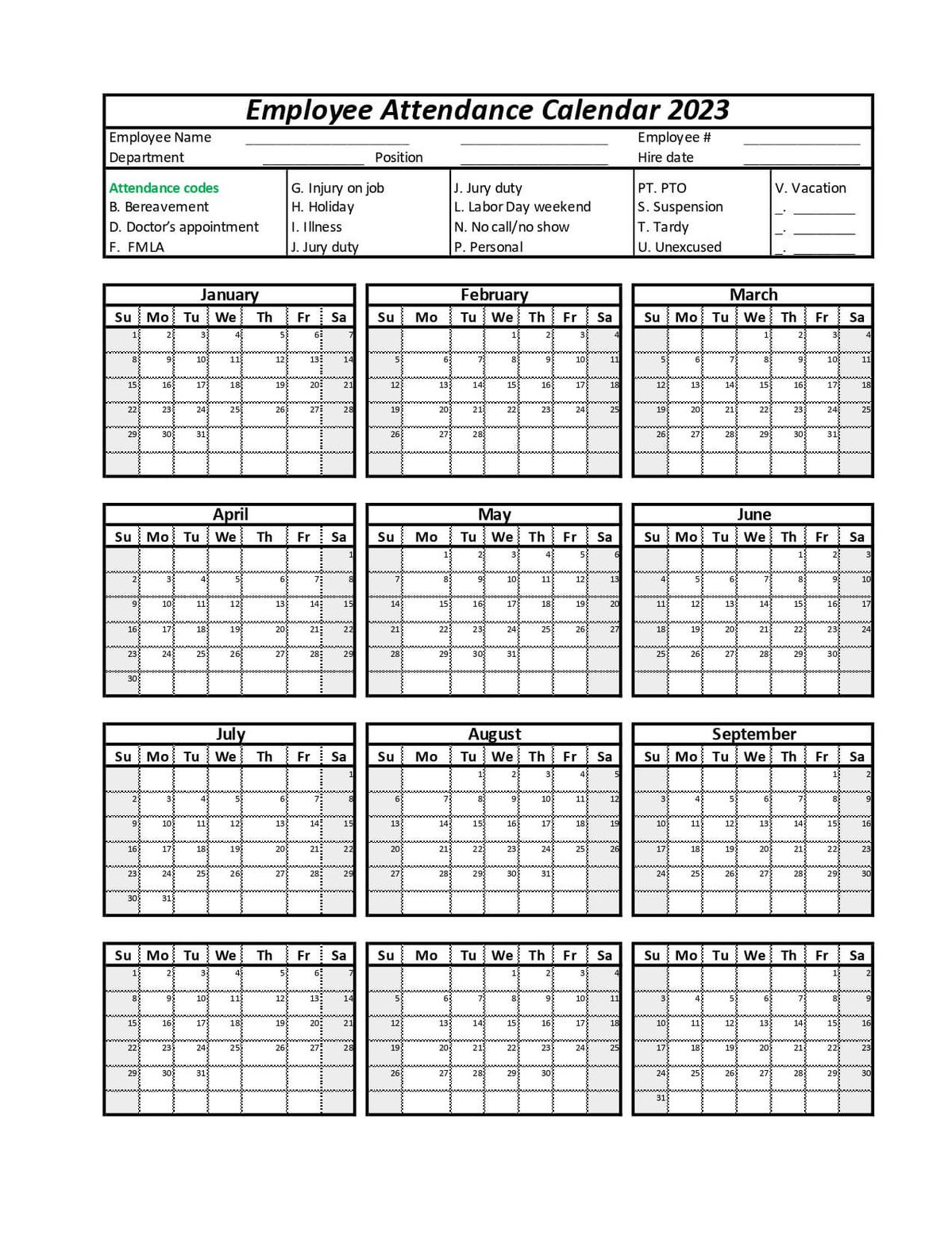 2025 Attendance Calendar Kit White Pack Of 50 1 2025 Attendance regarding Free Printable Attendance Calendar 2025