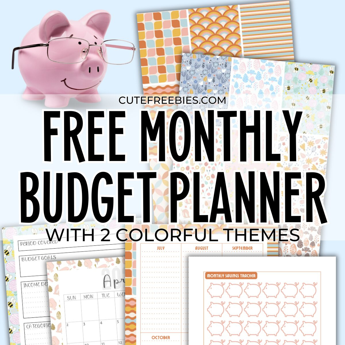 2025 Free Printable Monthly Budget Planner - Cute Freebies For You pertaining to FREE Printable Budget Calendar 2025