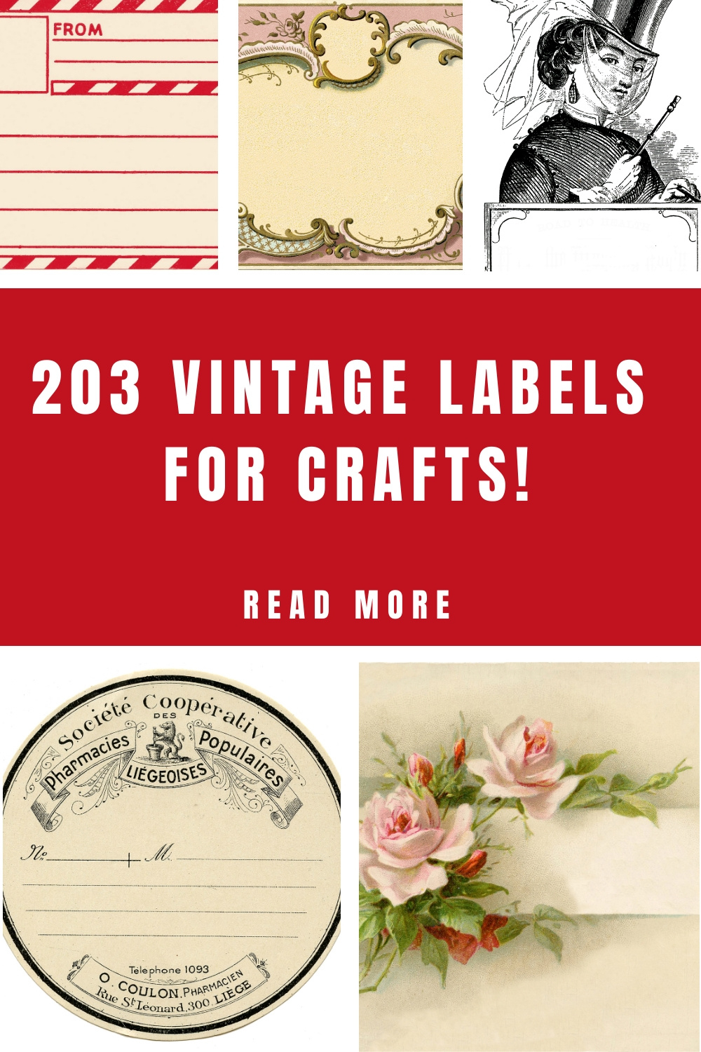 203 Vintage Blank Labels! - The Graphics Fairy regarding FREE Printable Blank Vintage Labels