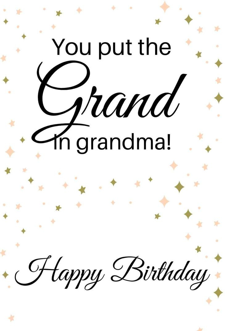 22 Awesome Grandma Printable Birthday Cards (Free) — Printbirthday pertaining to Free Printable Birthday Cards Grandma