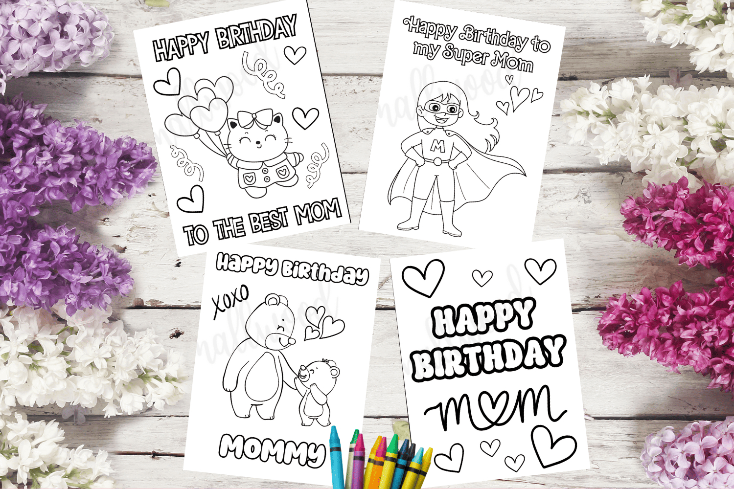 22 Coloring Birthday Cards For Mom Free Printables - Cassie Smallwood inside Free Printable Birthday Cards For Mom From Son