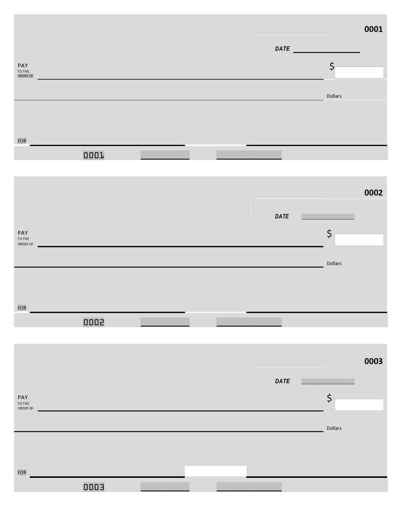 23 Blank Check Templates (Real &amp;amp; Fake) ᐅ Templatelab pertaining to FREE Printable Blank Checks For Teaching