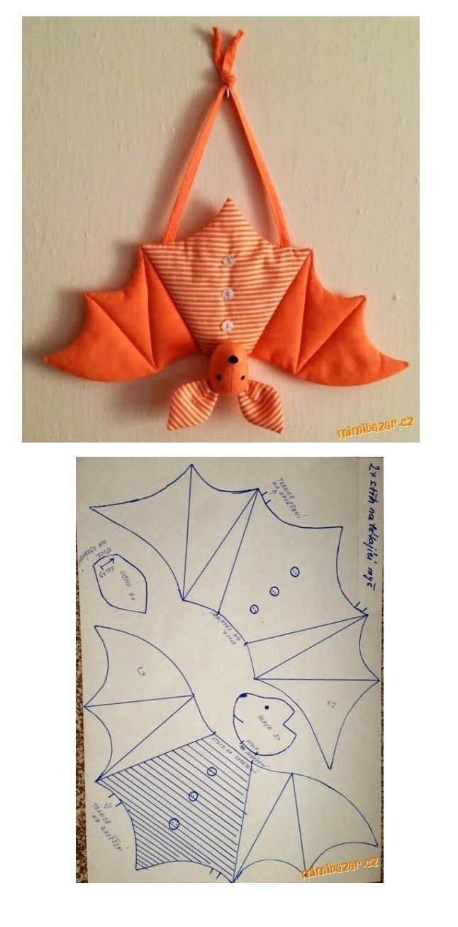 23+ Brilliant Picture Of Halloween Sewing Patterns in FREE Printable Bat Sewing Pattern