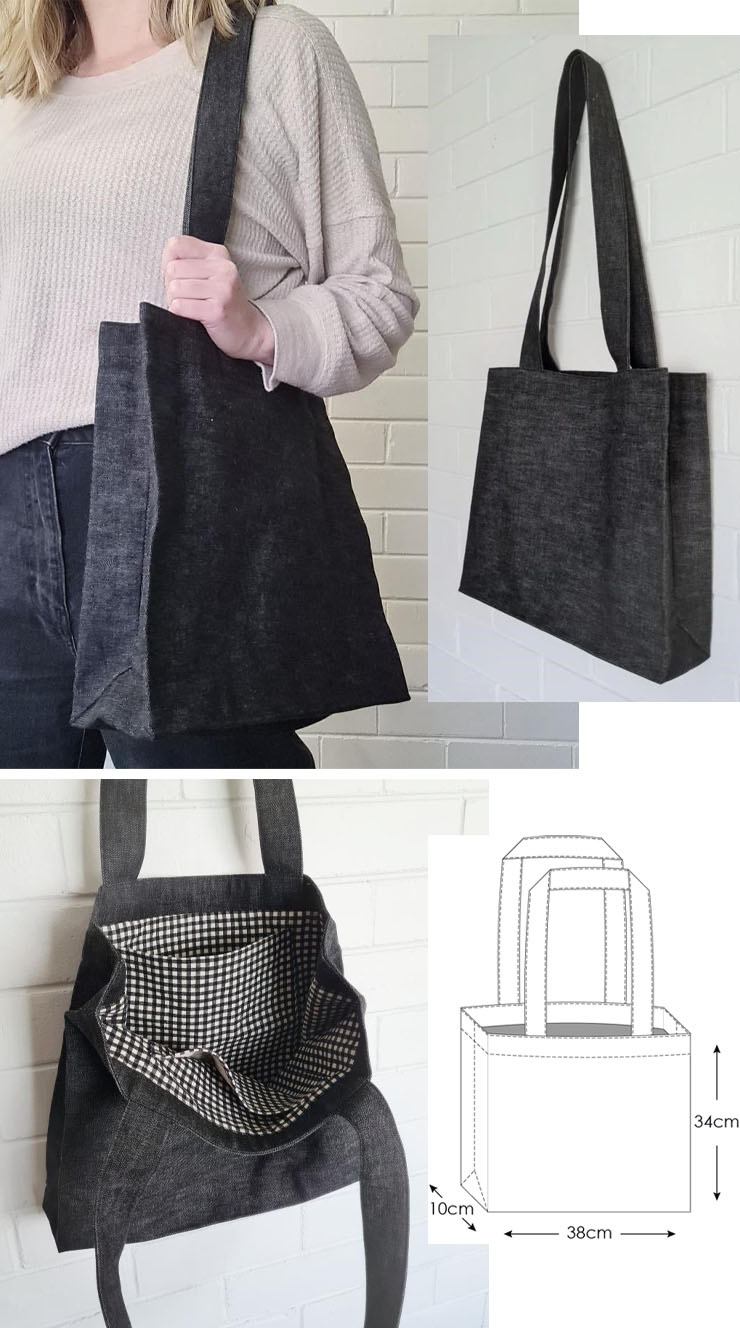 24 Best Tote Bag Sewing Patterns (12 Free Pdfs!) regarding FREE Printable Boxy Bag Patterns