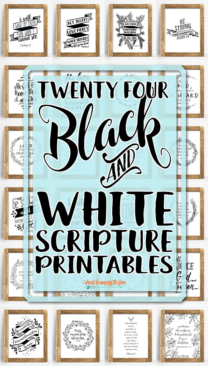 24 Printable Bible Verses | I Should Be Mopping The Floor throughout Free Printable Bible Verses Black And White