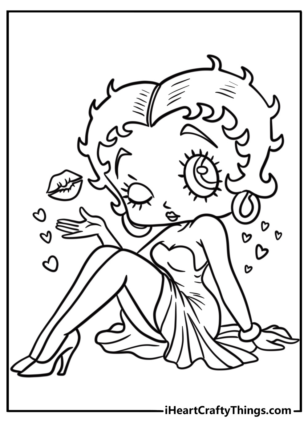 25 Betty Boop Coloring Pages (100% Free To Print) intended for Free Printable Betty Boop Pictures