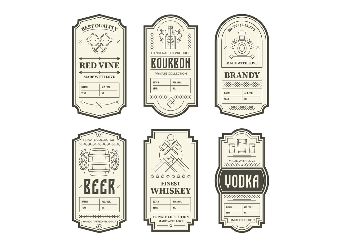 25+ Drink &amp;amp; Food Label Design Templates 2025 | Design Shack intended for FREE Printable Beer Bottle Label Template