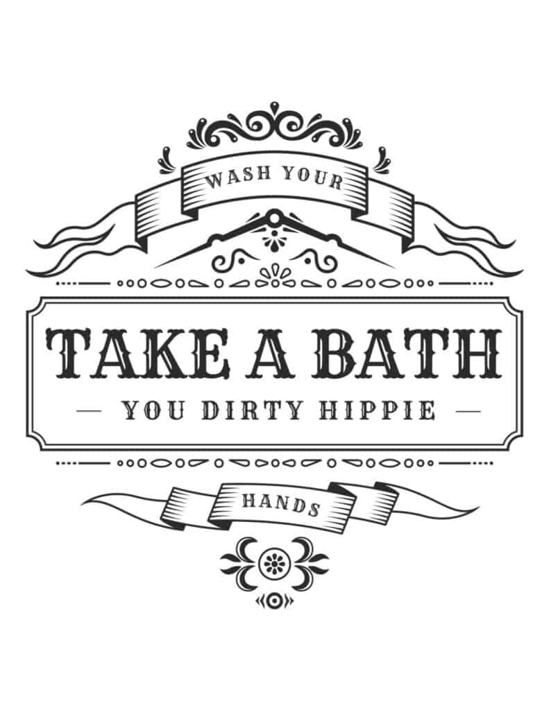 32 Vintage Bathroom Wall Art Free Printable Signs — Capturing for FREE Printable Bathroom Wall Decor