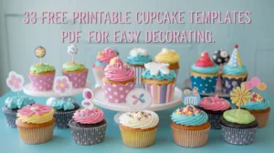 33 Free Printable Cupcake Templates Pdf For Easy Decorating intended for Free Printable Birthday Cupcake Template