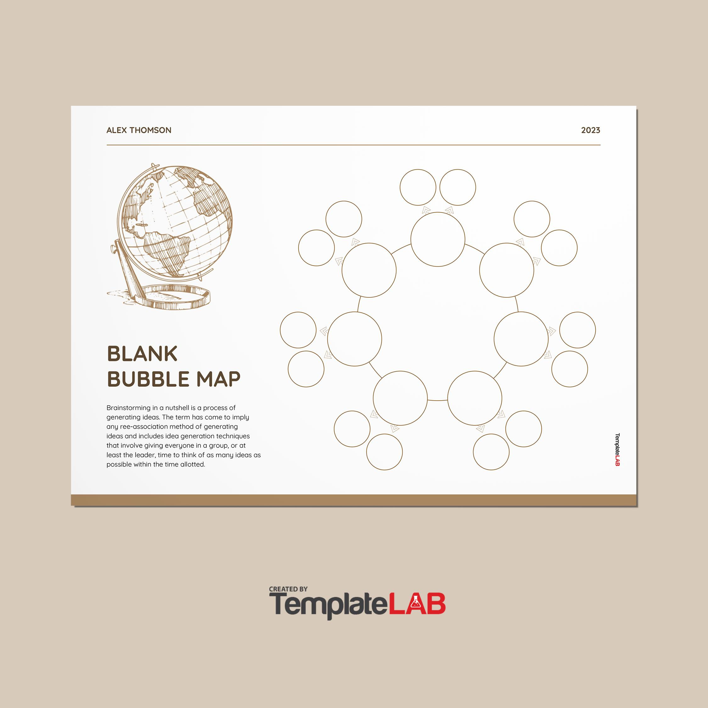 39 Printable Bubble Map Templates (Word, Pdf, Powerpoint) regarding FREE Printable Bubble Map Template