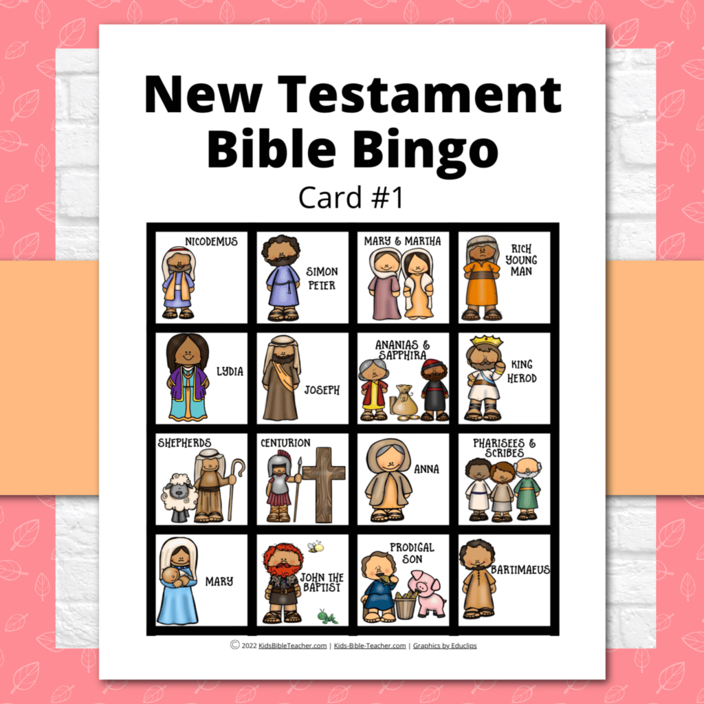 4 Bible Bingo Games Your Kids Will Love To Play - Kids Bible Teacher pertaining to FREE Printable Bible Bingo Games For Youth