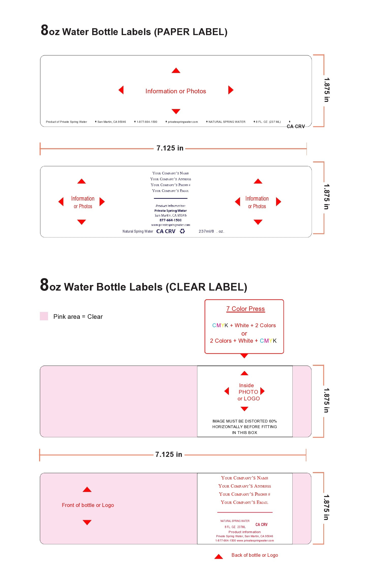 40 Editable Water Bottle Label Templates (100% Free) for FREE Printable Bottle Label Template
