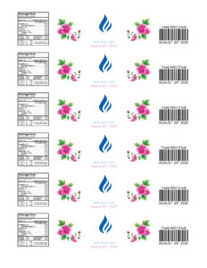 40 Editable Water Bottle Label Templates (100% Free) with regard to Free Printable Bottle Label Template