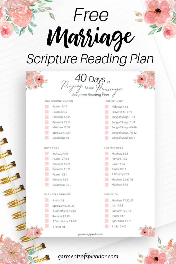 40 Powerful Scriptures To Pray For Your Marriage (With Free inside Free Printable Bible Study Lessons For Married Couples
