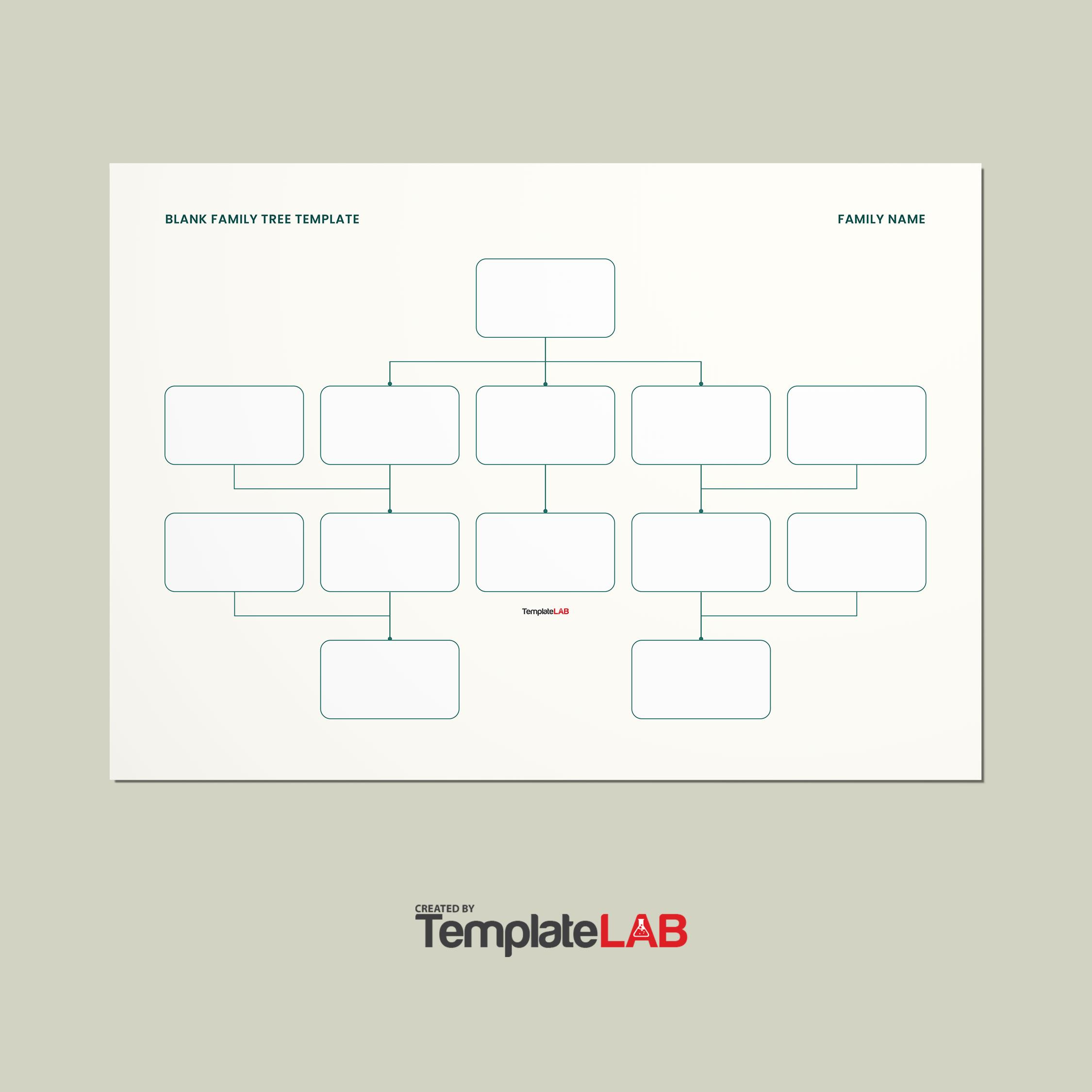41 Free Family Tree Templates (Word, Excel, Pdf, Powerpoint) regarding FREE Printable Blank Family Tree Templates