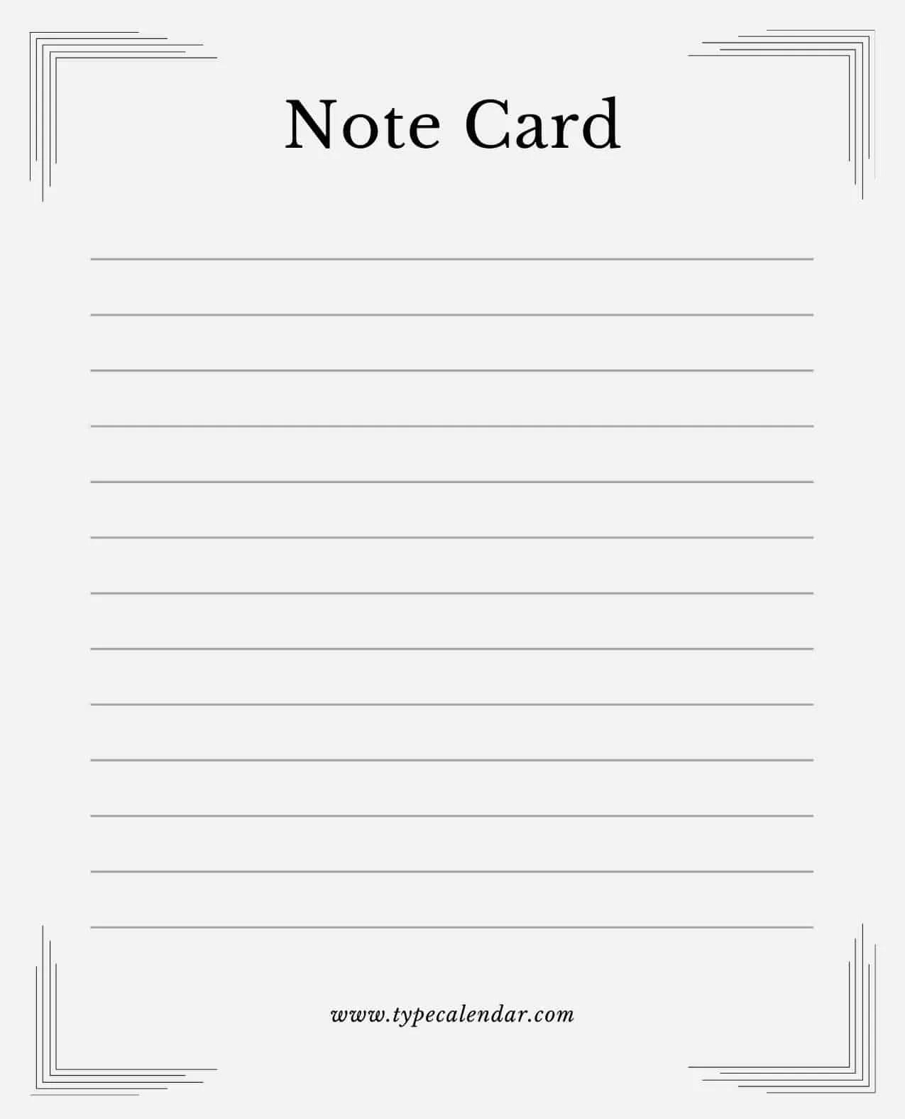 42+ Free Printable Note Card Templates [Word, Pdf] for FREE Printable Blank Note Cards