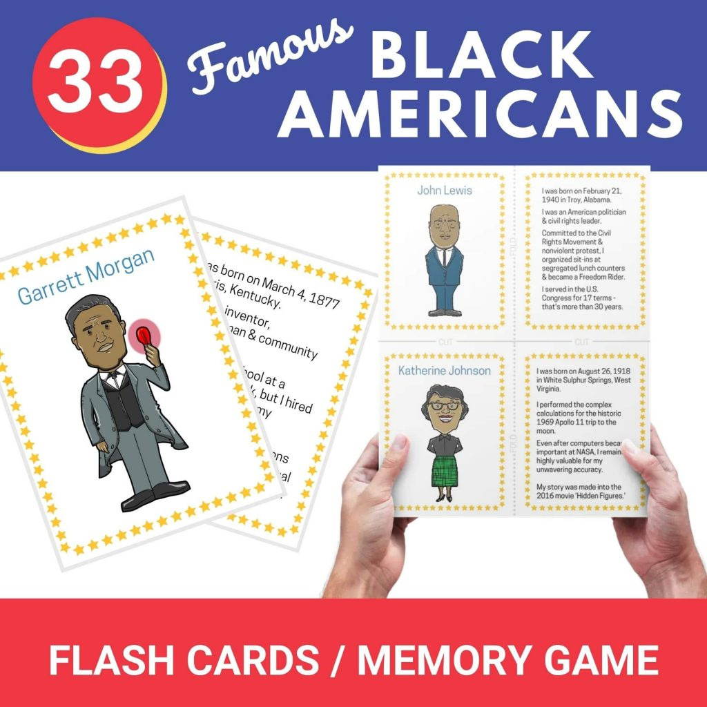 5 Done-For-You Black History Month Printable Activities within Free Printable Black History Flashcards