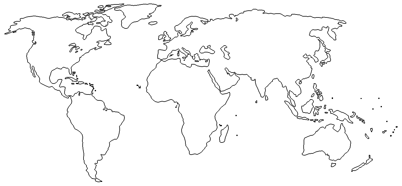 5 Free Printable Blank World Map With Countries Outline In Pdf in Free Printable Blank Map Of The Continents And Oceans