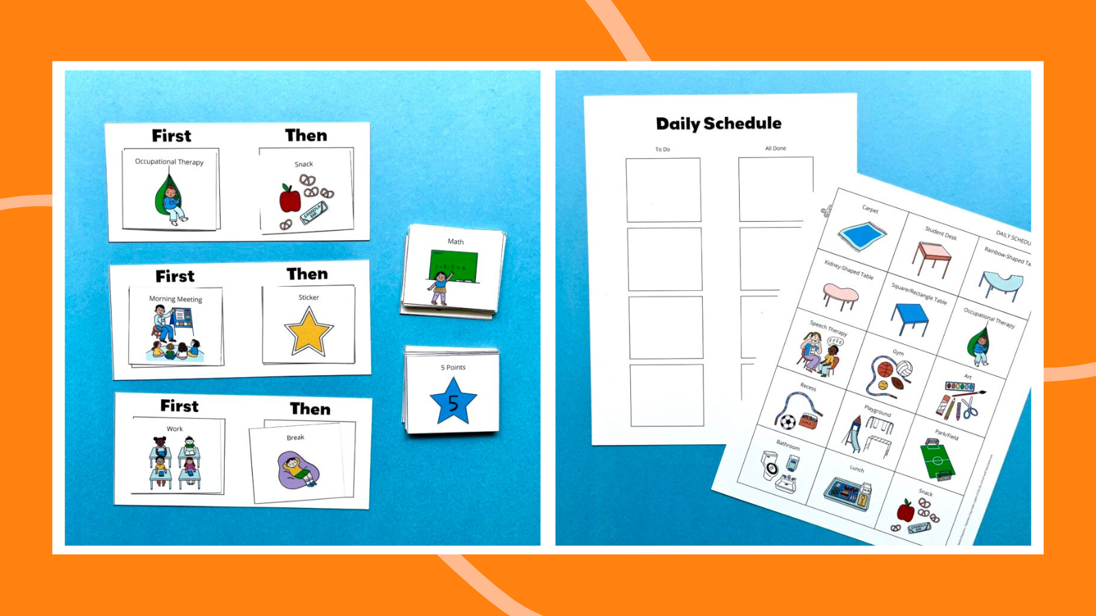 5 Free Visual Schedule Templates (Plus How To Use Them) for FREE Printable Blank Visual Schedule Template
