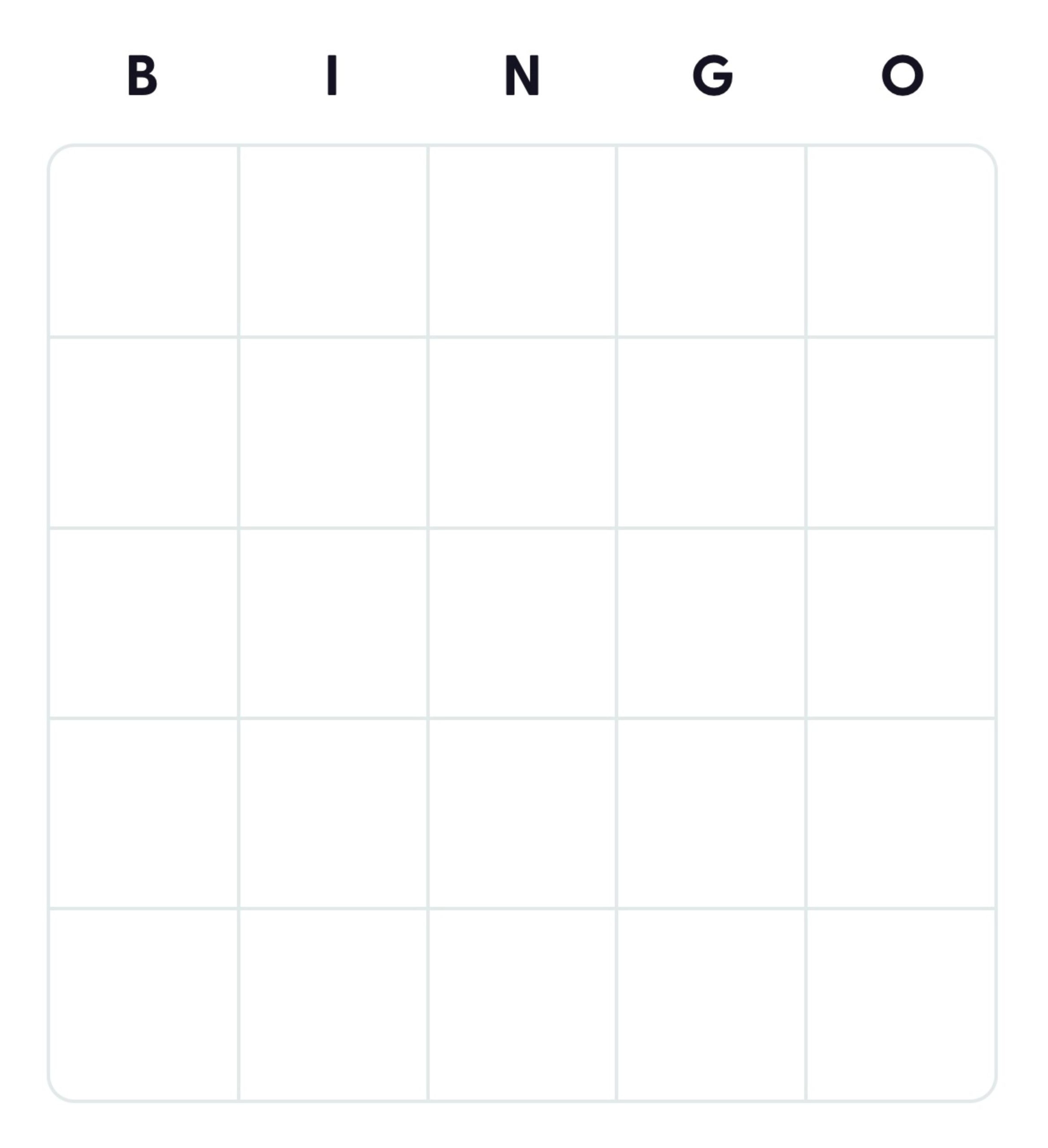 50+ Free Printable Blank Bingo Card Templates - Bingo Card Creator throughout FREE Printable Bingo Cards Generator