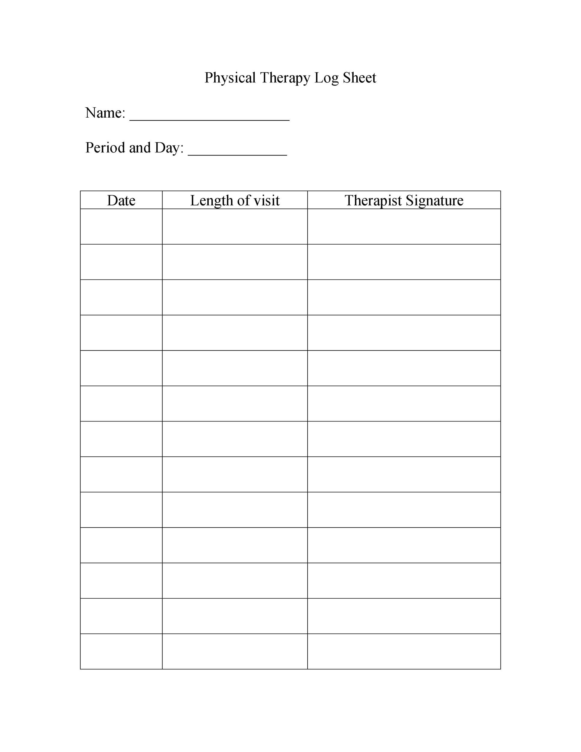 50 Printable Log Sheet Templates [Direct Download] ᐅ Templatelab within FREE Printable Blank Log Sheet Template