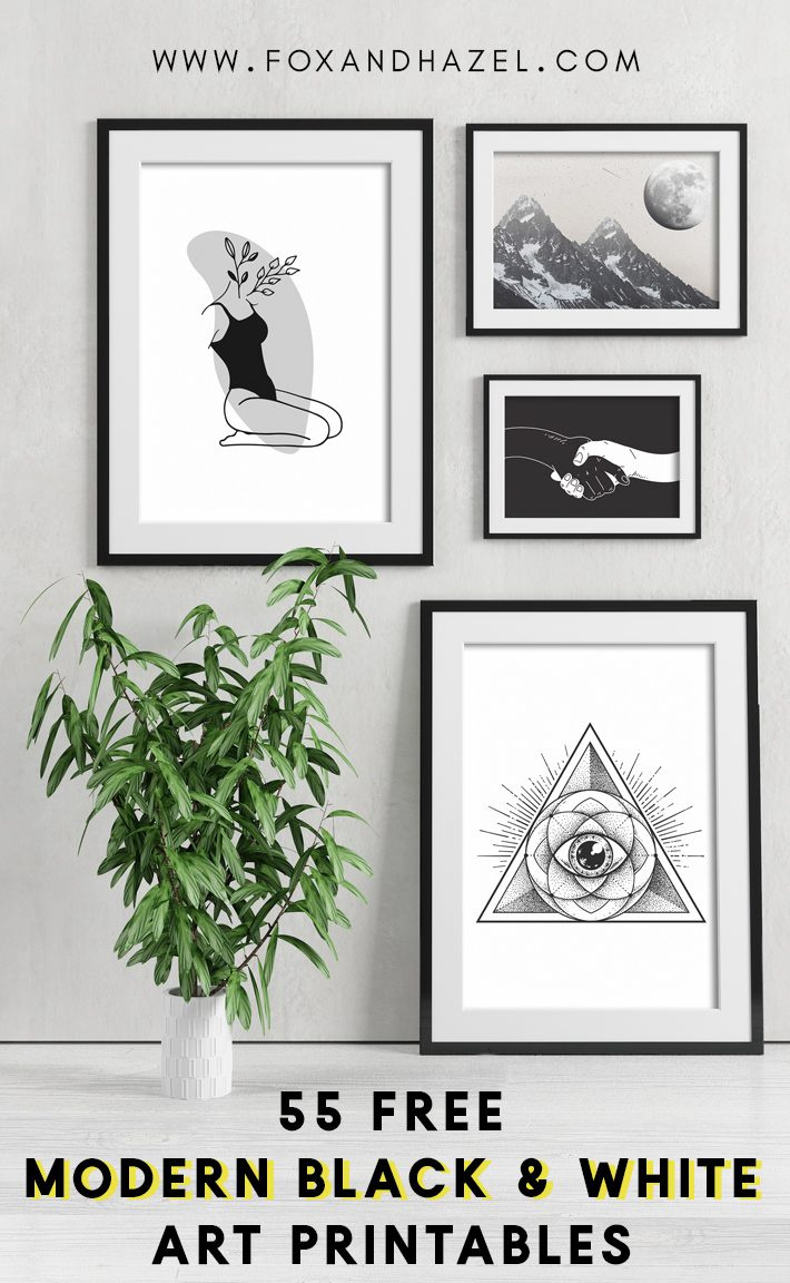 55 More Free Black And White Art Printables | Fox + Hazel throughout FREE Printable Black and White Photos