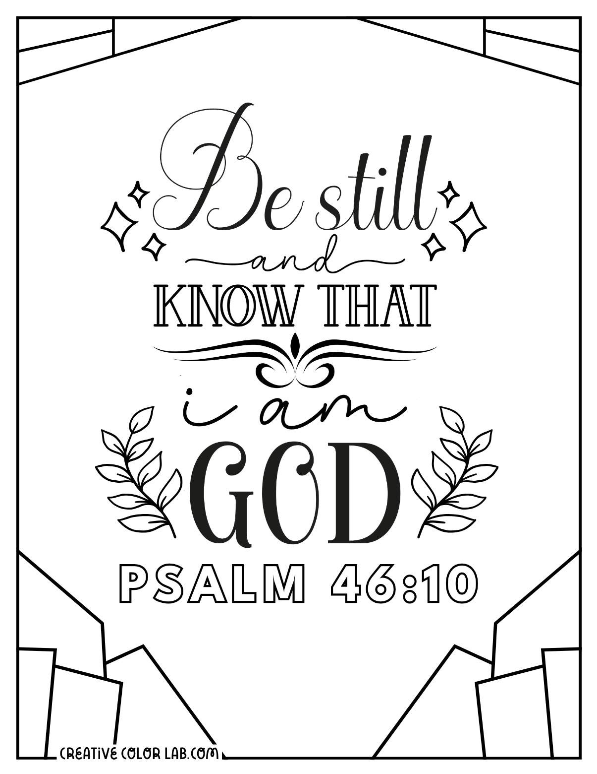 61 Bible Verse Coloring Pages | Free Printable Christian Quotes in FREE Printable Bible Verse Clip Art