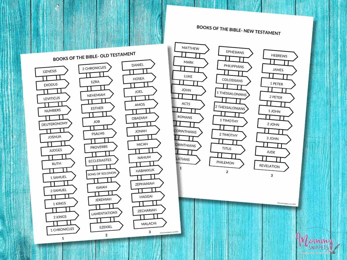 66 Books Of The Bible Printable + A Books Of The Bible Craft Game inside Free Printable Books Of The Bible Craft