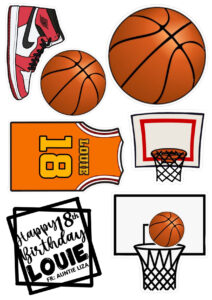 7 Basketball Topper Ideas | Basketball Birthday, Basketball Cake pertaining to FREE Printable Basketball Cupcake Toppers Printable
