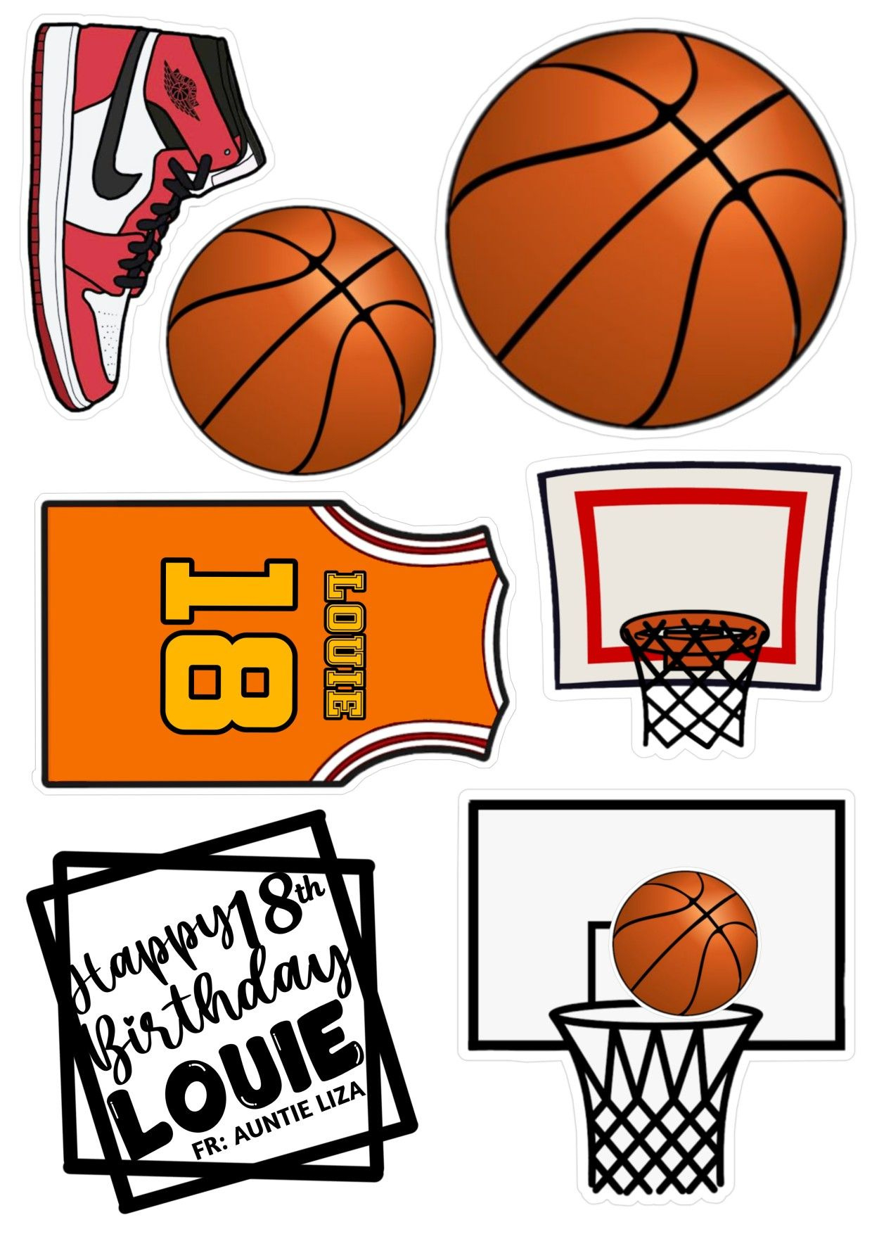 7 Basketball Topper Ideas | Basketball Birthday, Basketball Cake pertaining to FREE Printable Basketball Cupcake Toppers Printable