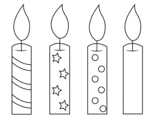 7 Best Candle Template Ideas | Candle Template, Coloring Pages intended for Free Printable Birthday Candle Template