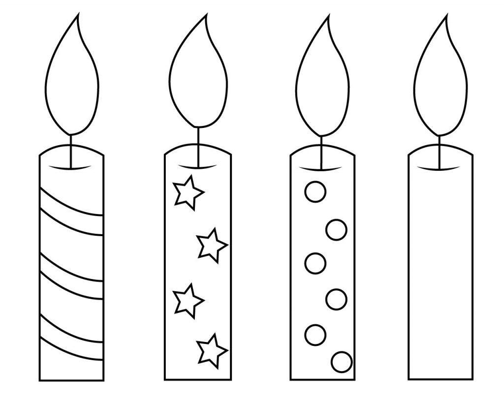 7 Best Candle Template Ideas | Candle Template, Coloring Pages intended for Free Printable Birthday Candle Template