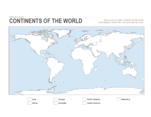 7 Printable Blank Maps For Coloring - All Esl within Free Printable Blank Map Of The Continents And Oceans