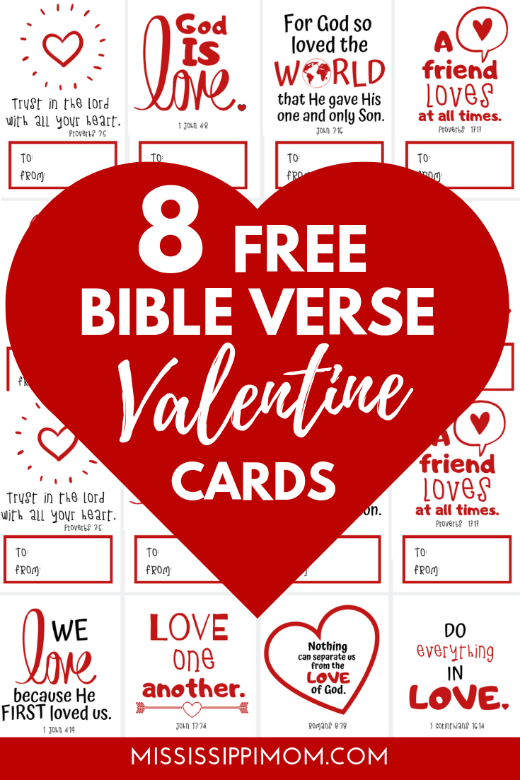8 Free Printable Bible Verse Valentines Cards - Mississippimom inside FREE Printable Bible Verse Valentine Cards